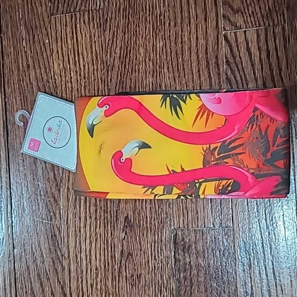 NWT La de da flamingo socks